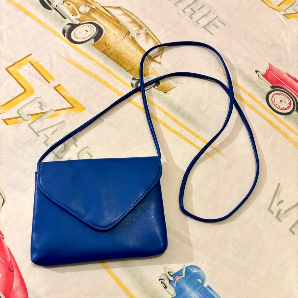 Mossimo Royal Blue Crossbody Envelope Mini Purse with Snap Closure - Picture 7 of 14
